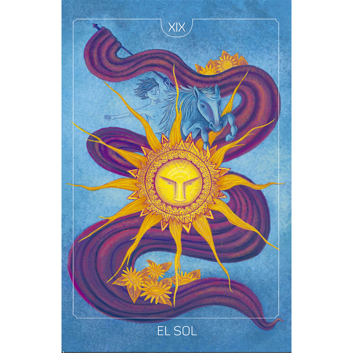 Portada: Libreta Tarot. El Sol. Arcano Mayor Xix