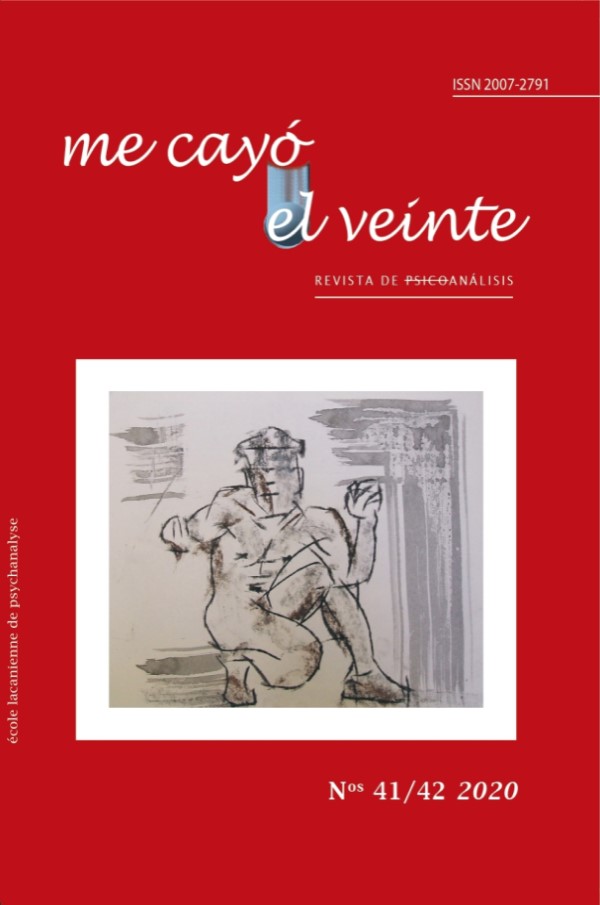 Portada de Me cayó el veinte. Revista de psicoanálisis No. 41/ 42 2020 · Rodolfo Marcos-Turnbull