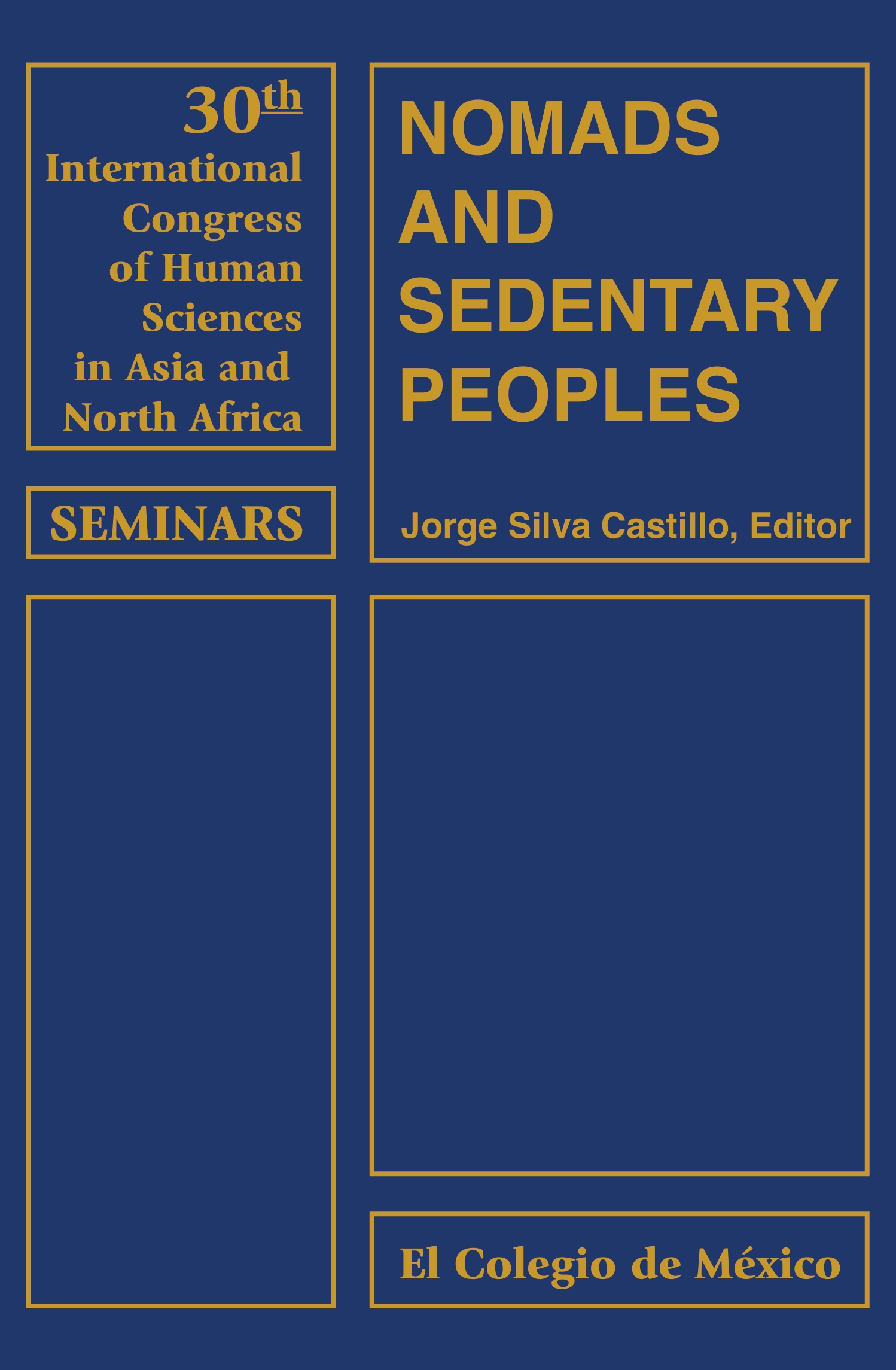 Portada de Nomads and Sedentary Peoples (Texts in English and French)