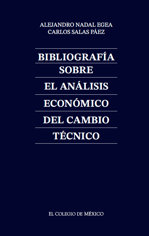 Portada de Bibliografía sobre el análisis económico del cambio técnico