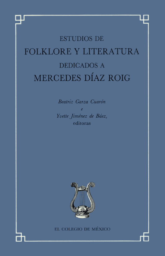 Portada: Estudios de folklore y literatura dedicados a Mercedes Díaz Roig