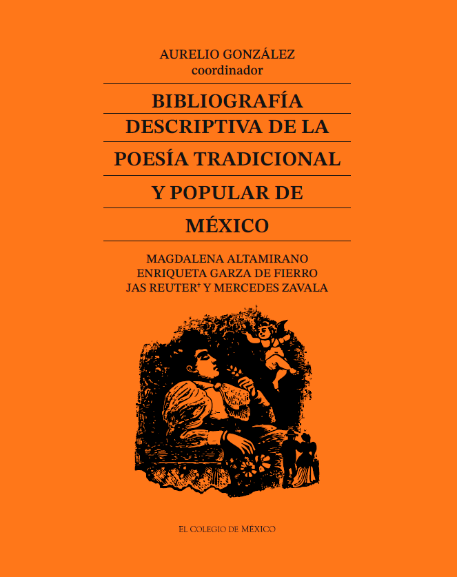 Portada de Bibliografía descriptiva de la poesía tradicional y popular de México
