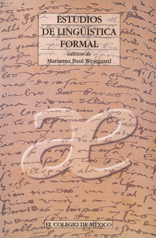 Portada: Estudios de lingüística formal