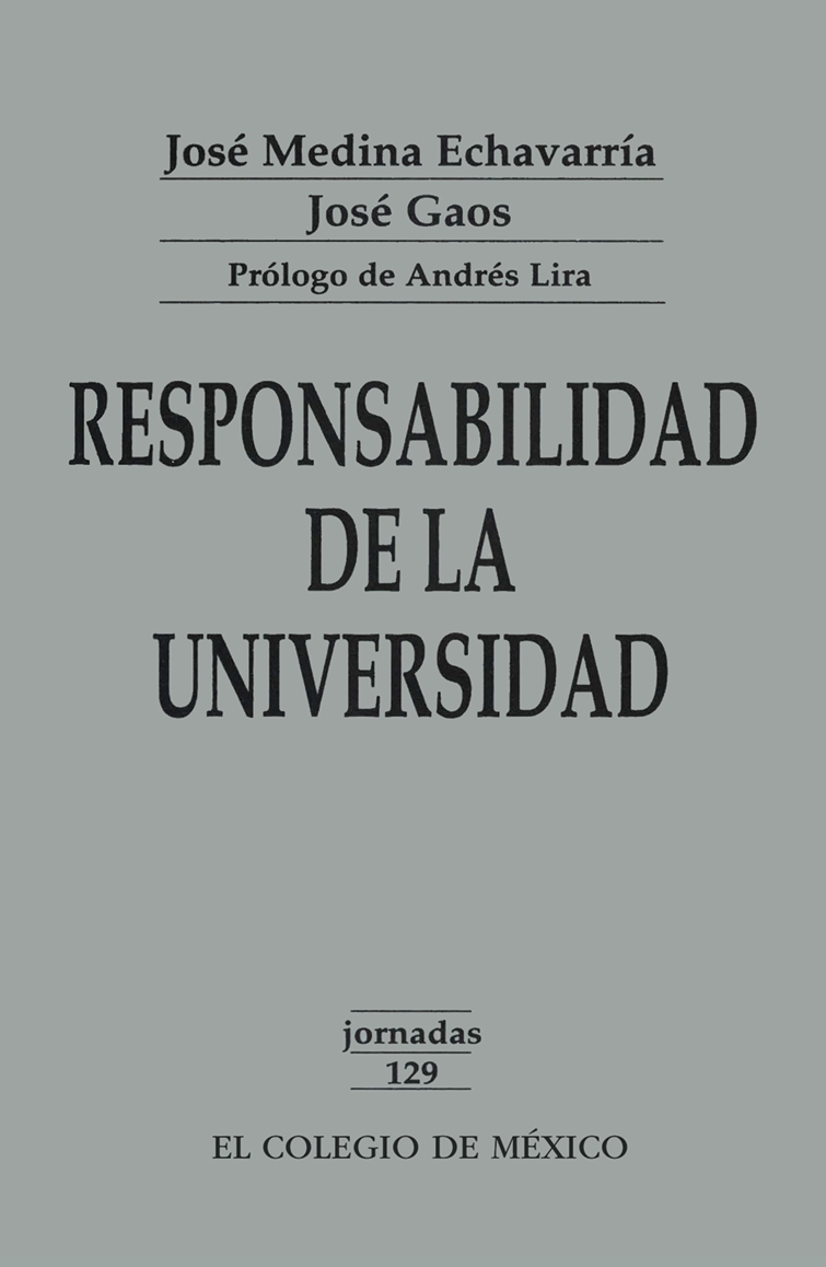 Portada de Responsabilidad de la Universidad