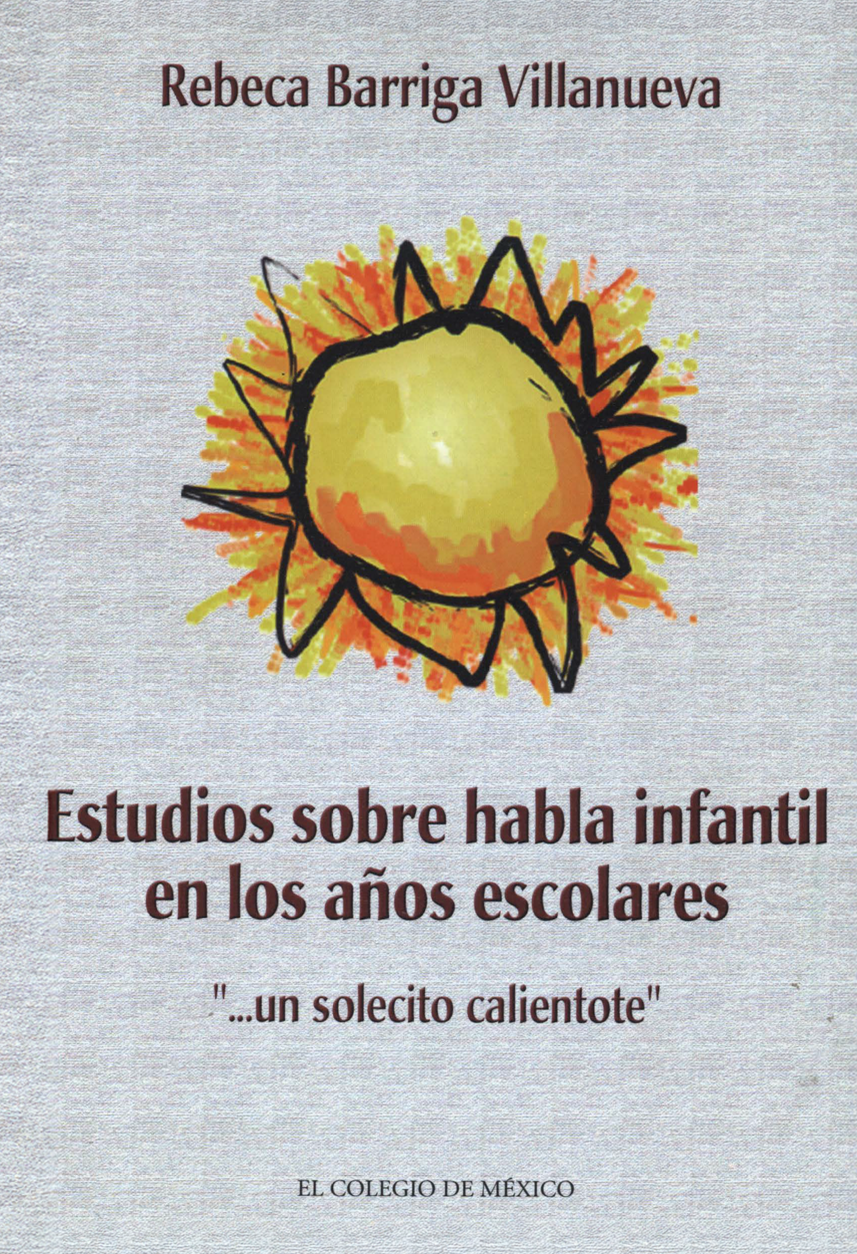 Portada: Estudios sobre habla infantil en los años escolares