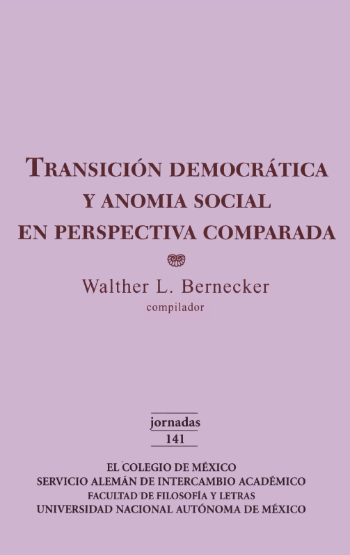 Portada: Transición democrática y anomia social en perspectiva comparada