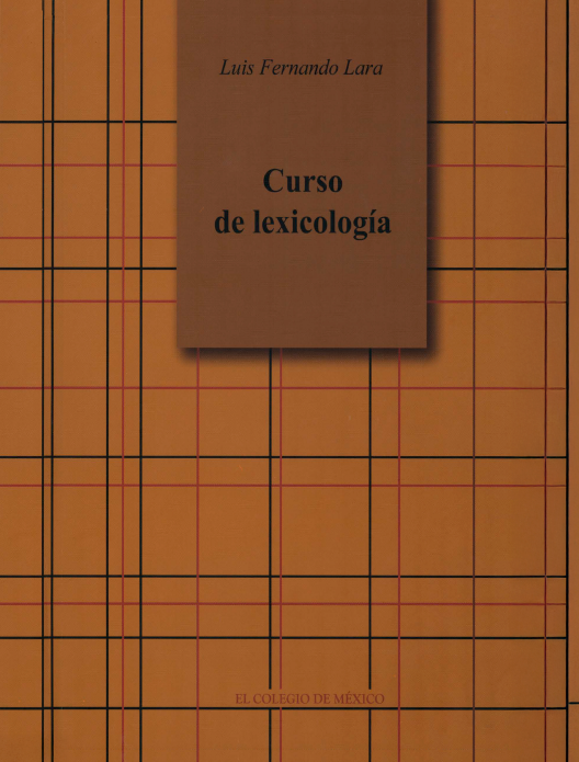 Portada de Curso de lexicología