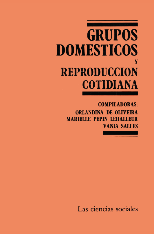 Portada: Grupos domésticos y reproducción cotidiana