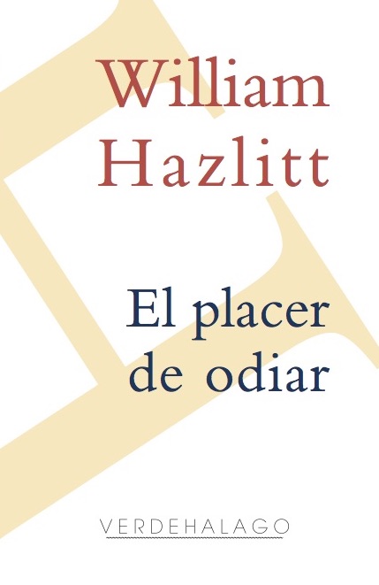 Portada de El placer de odiar
