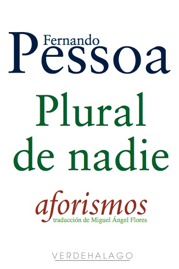 Portada de Plural de nadie. Aforismos