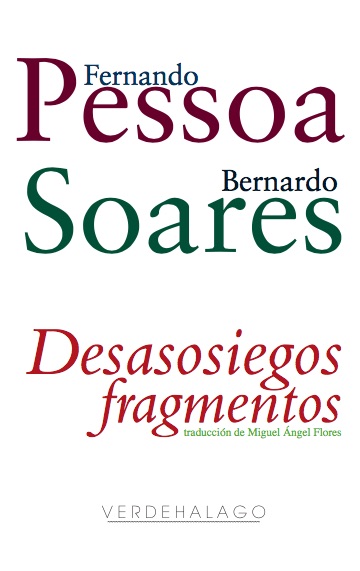 Portada de Desasosiegos. Fragmentos.