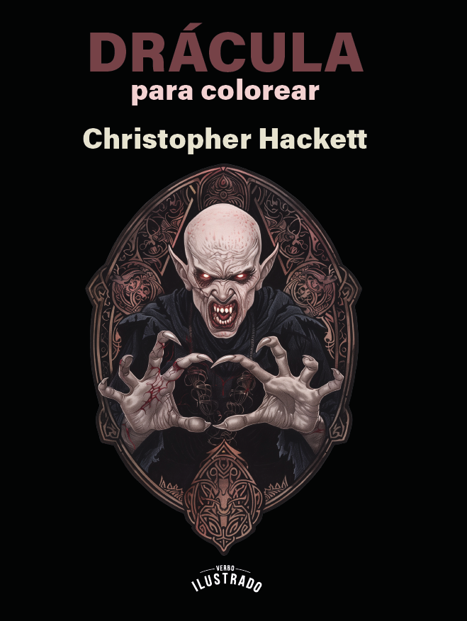 Portada de Drácula para colorear