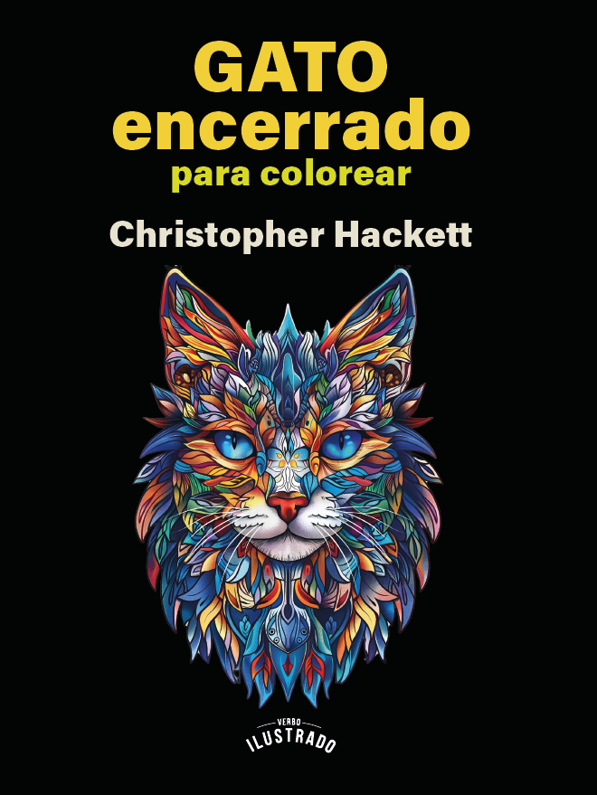 Portada de Gato encerrado para colorear