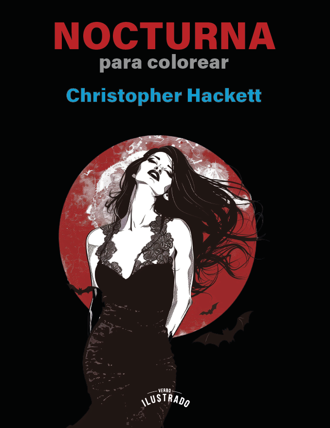 Portada de Nocturna para colorear