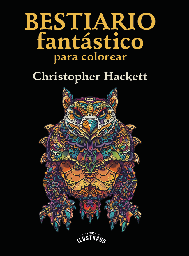 Portada de Bestiario fantástico para colorear