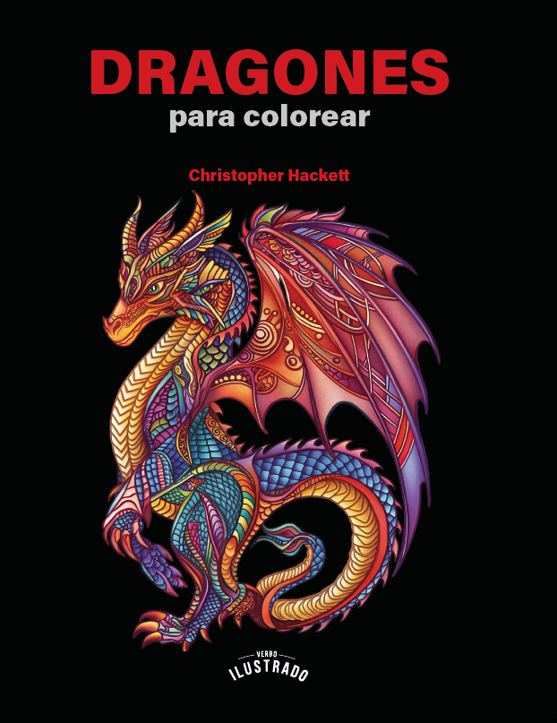 Portada de Dragones para colorear