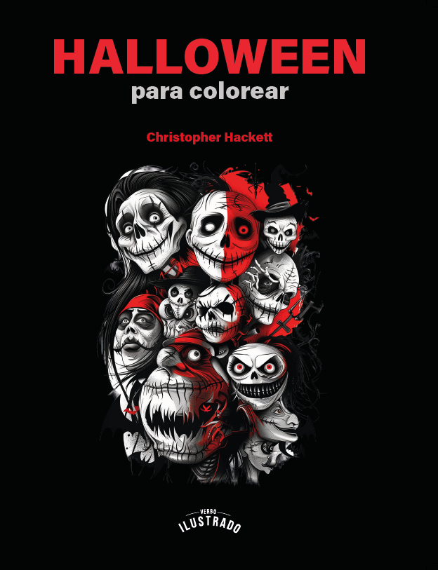 Portada de Halloween para colorear para colorear
