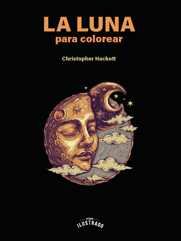 Portada de La luna para colorear