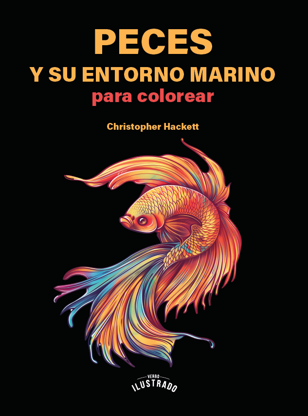 Portada de Peces para colorear · Christopher Hackett