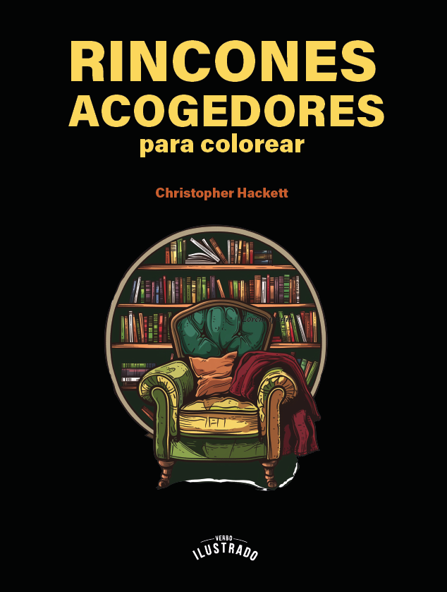 Portada de Rincones acogedores para colorear