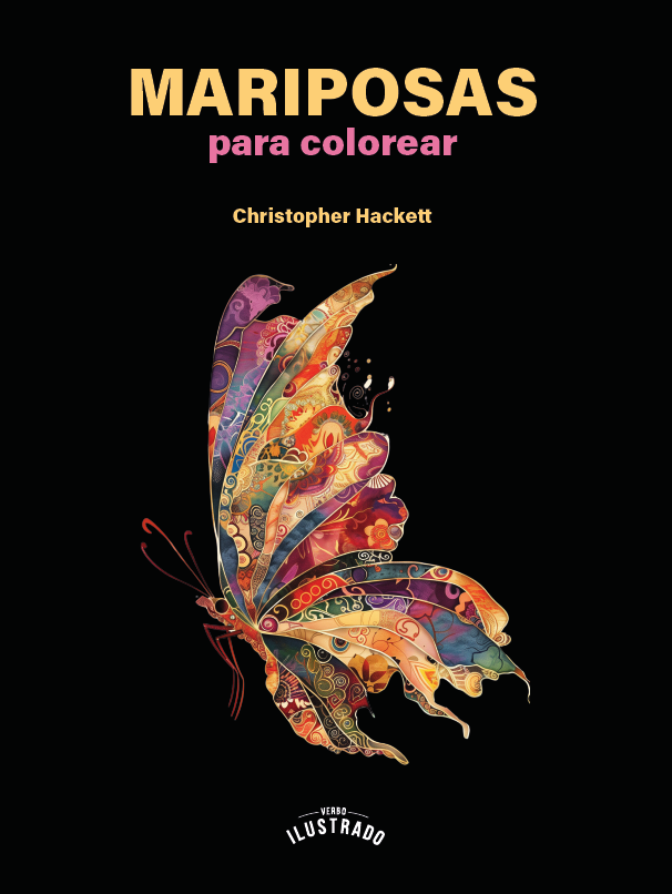 Portada de Mariposas para colorear · Christopher Hackett