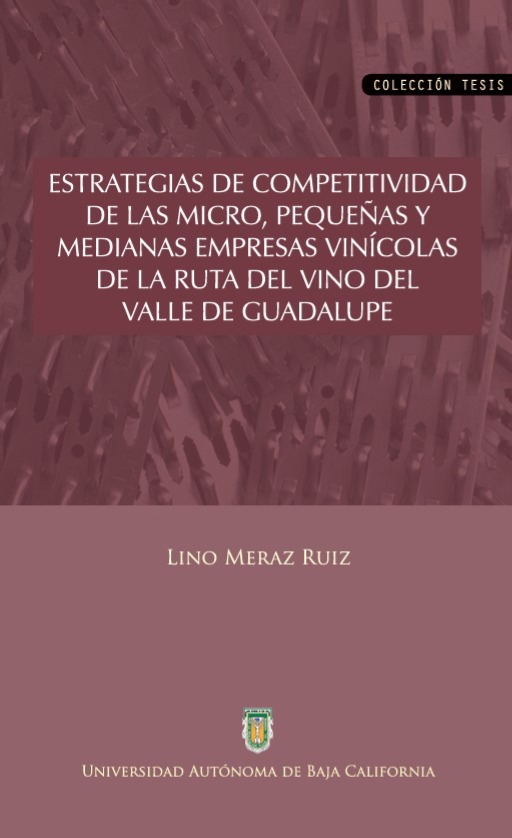 Portada de Estrategias de competitividad de las micro, pequeñas y medianas empresas vinícolas en la ruta del vino del Valle de Guadalupe, Baja California