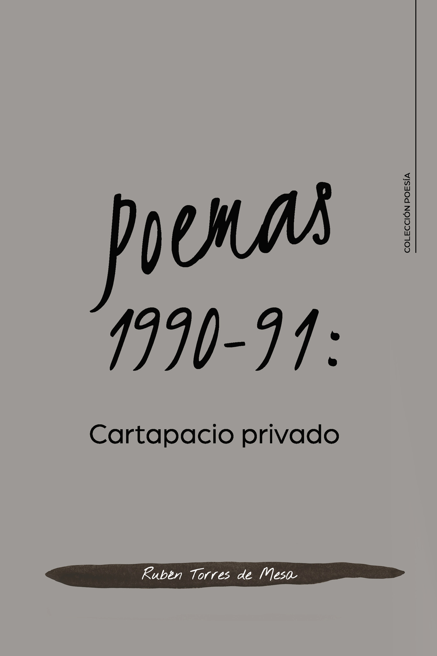 Portada de Poemas 1990-91: Cartapacio privado · Rubén Torres de Mesa