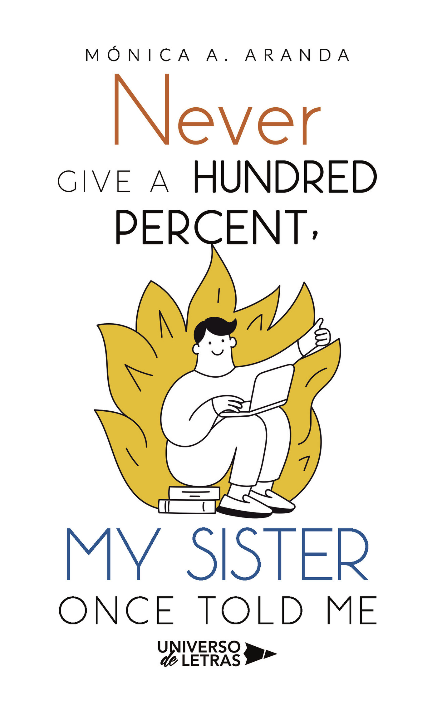 Portada de Never Give a Hundred Percent, My Sister Once Told Me