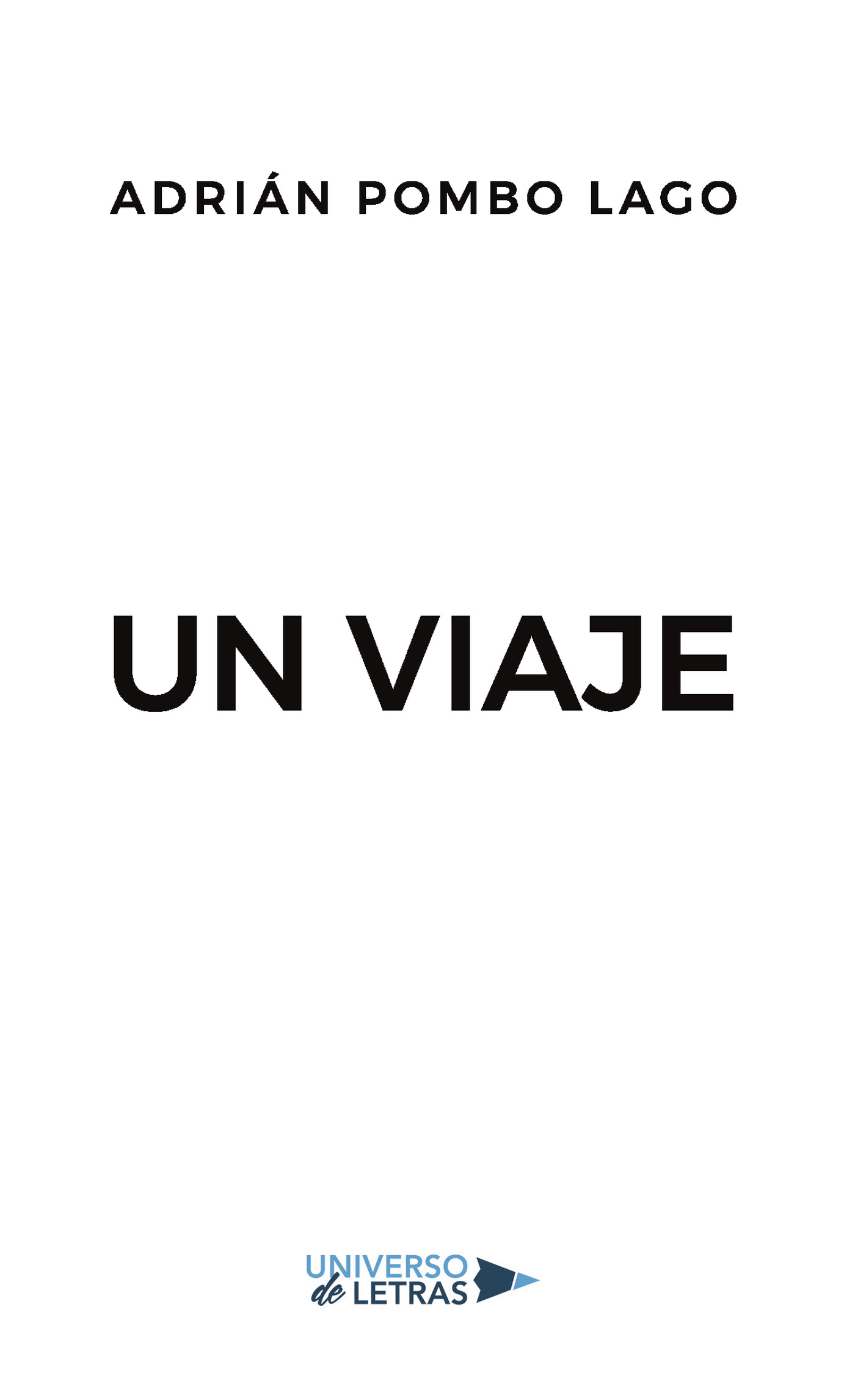 Portada de Un viaje
