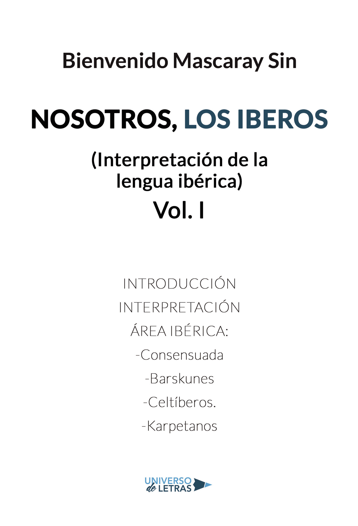 Portada de Nosotros, los iberos