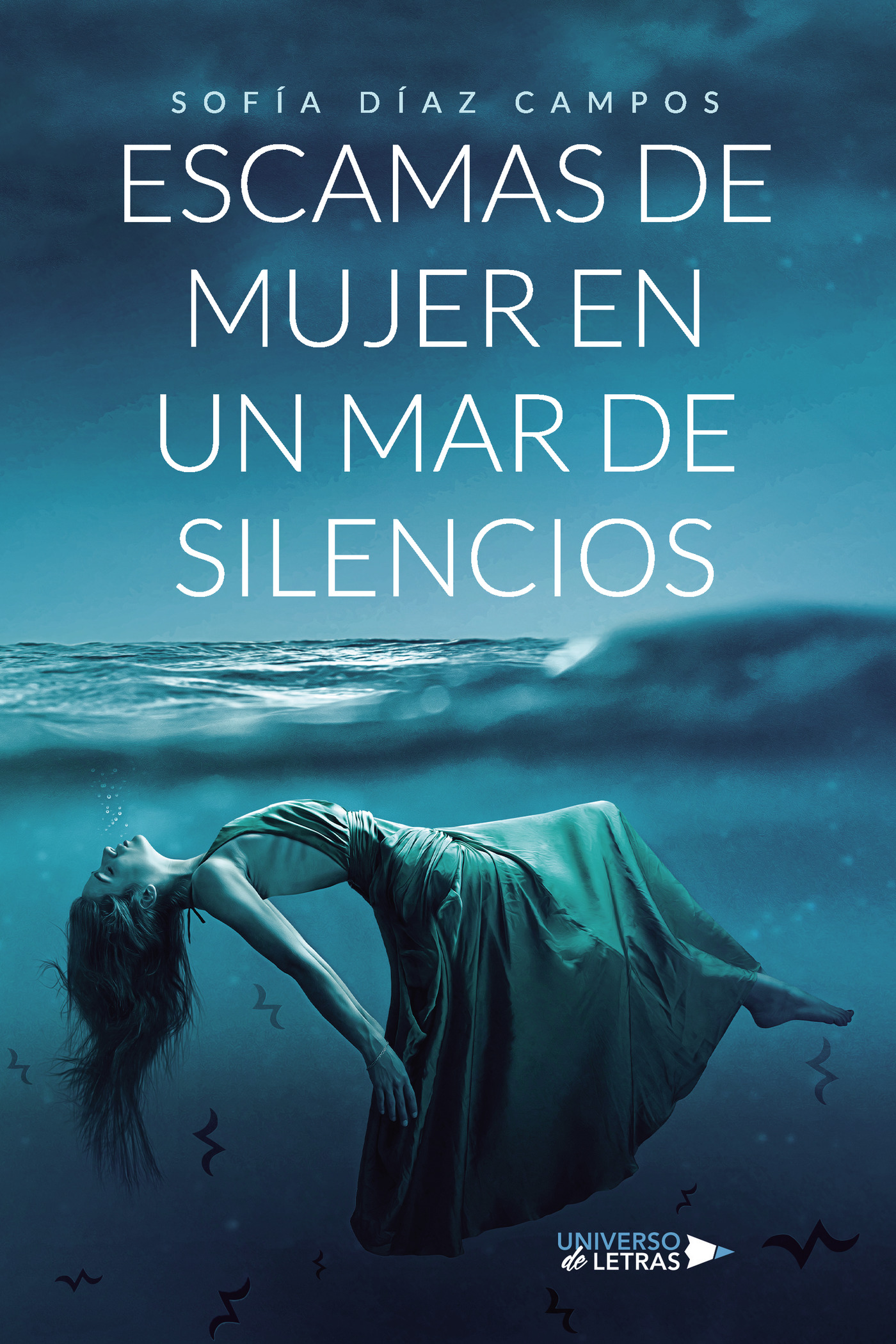Portada de Escamas de mujer en un mar de silencios · Sofía Díaz Campos