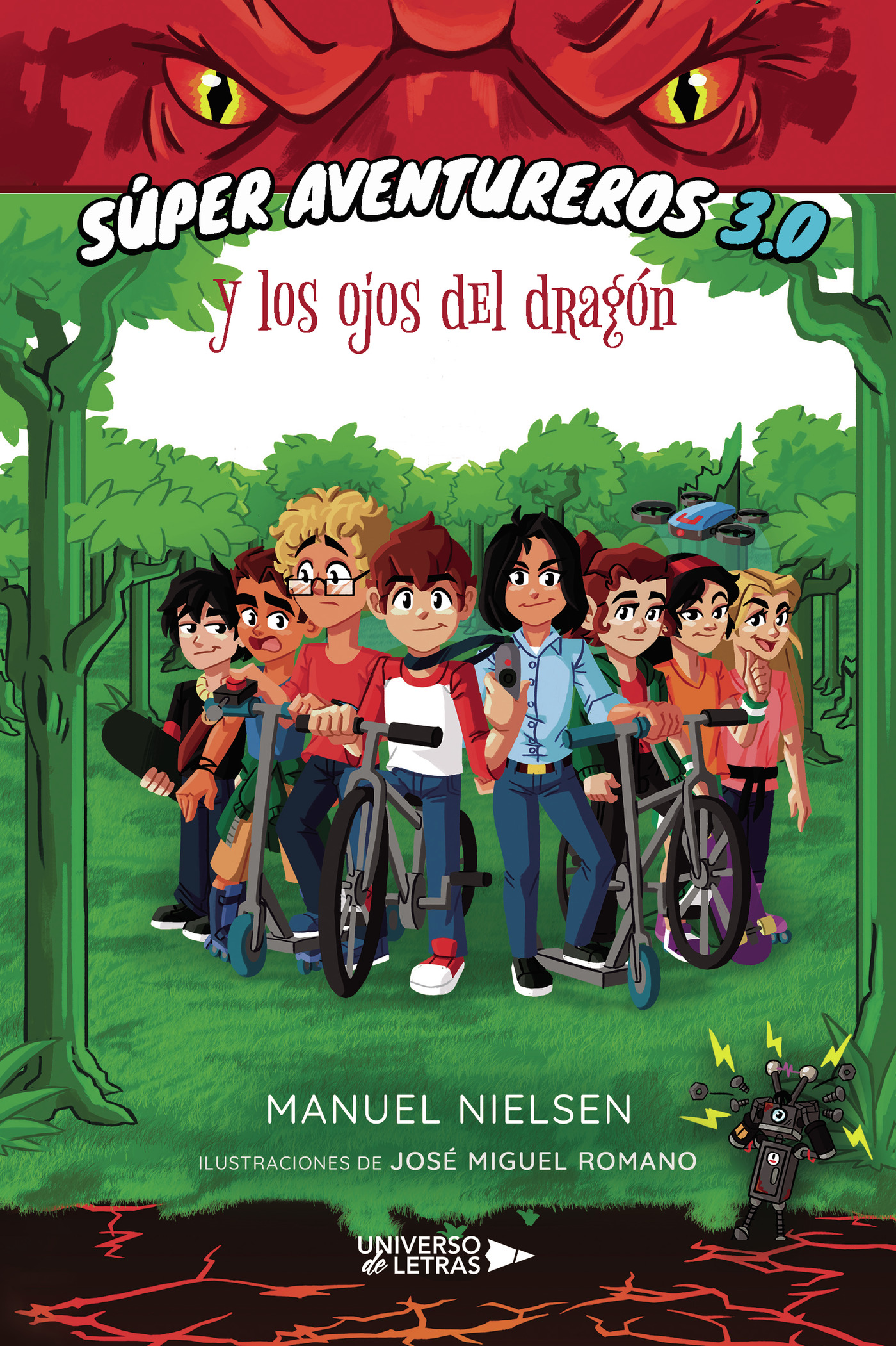 Portada de Súper aventureros 3.0 y los ojos del dragón