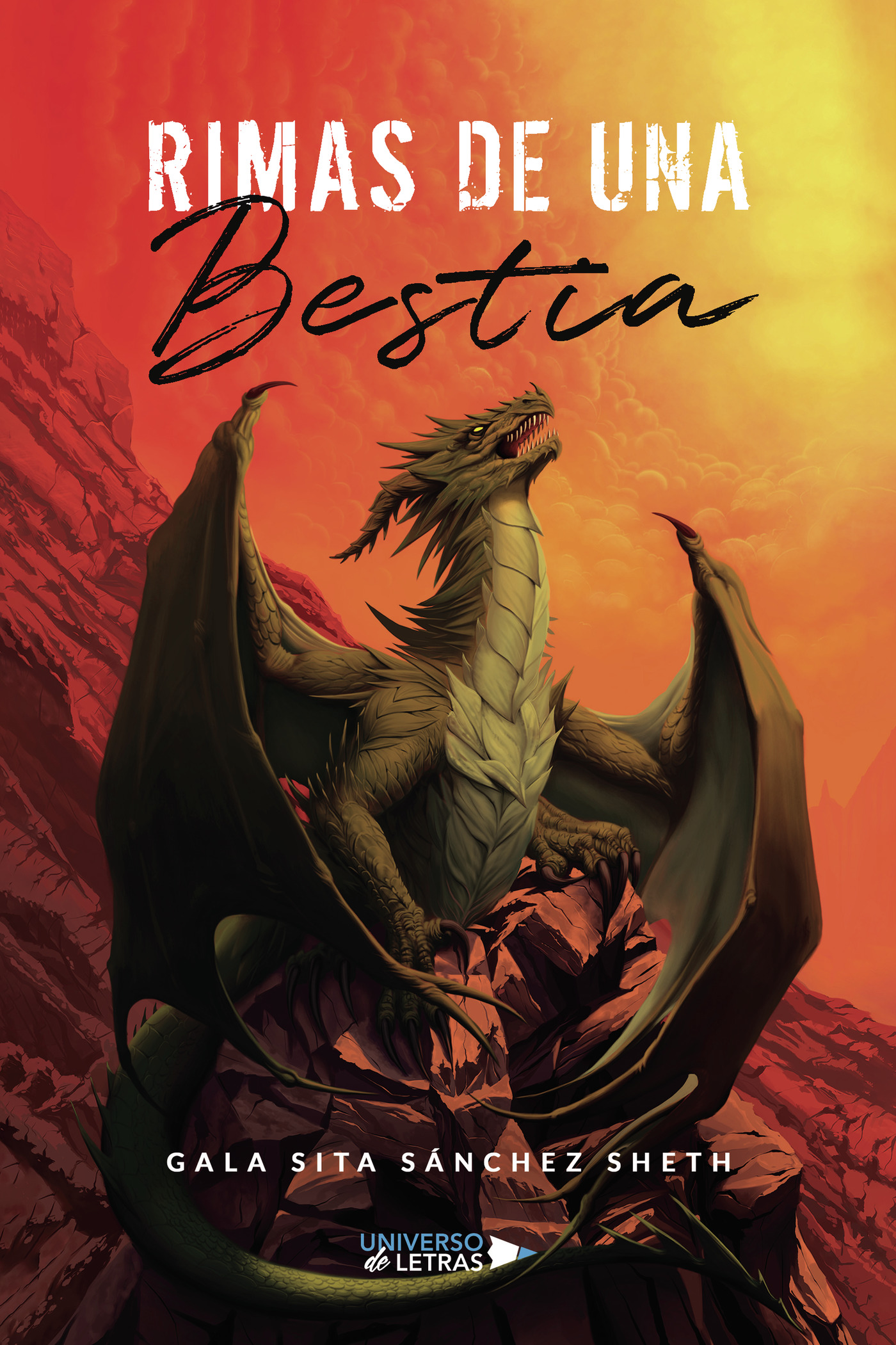 Portada de Rimas de una Bestia · Gala Sita Sánchez Sheth