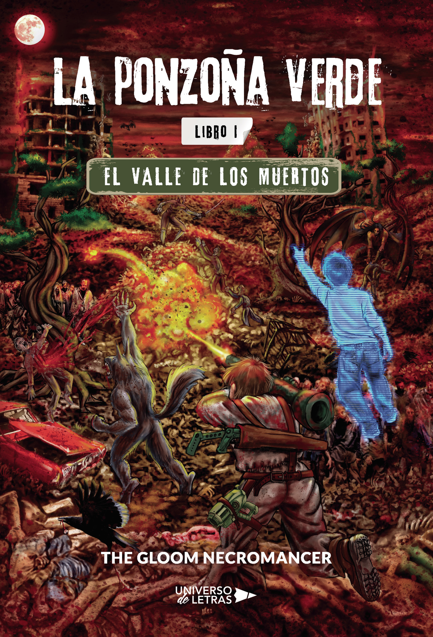 Portada de La ponzoña verde · The Gloom Necromancer