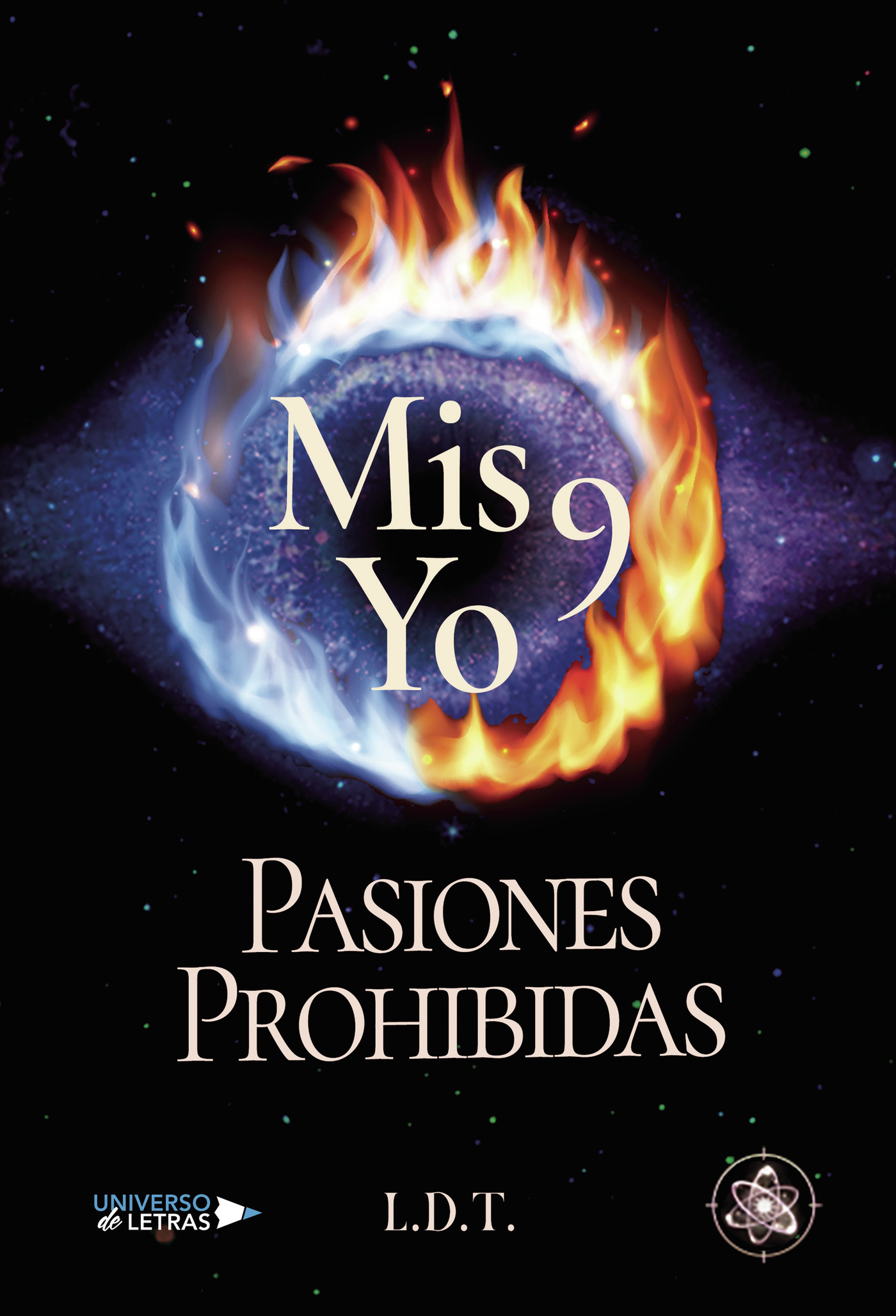 Portada de Pasiones prohibidas. Mis 9 yo · L D. T.