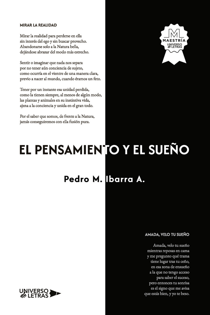 Portada de El pensamiento y el sueño · Pedro M Ibarra A.