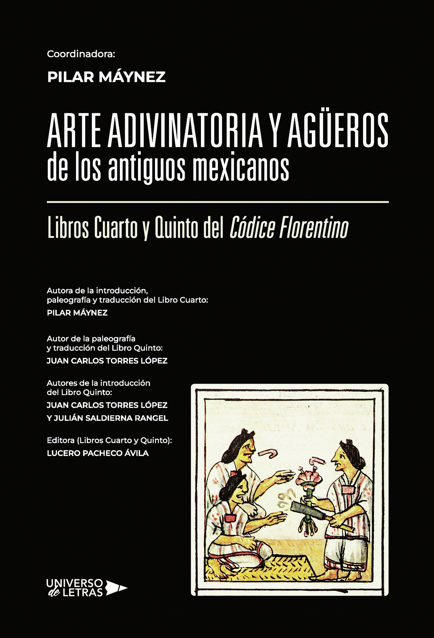 Portada de Arte adivinatoria y agüeros de los antiguos mexicanos