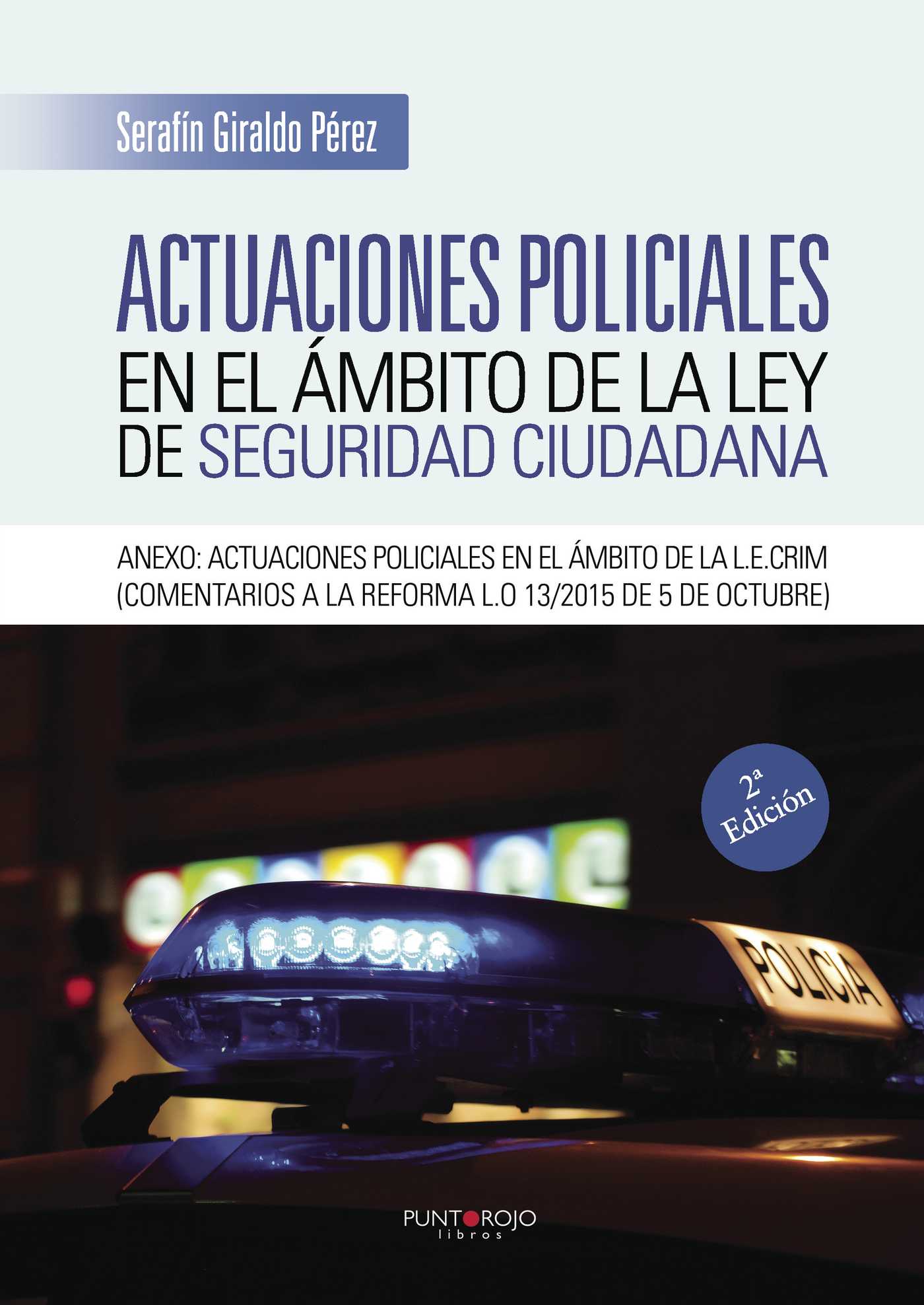 Portada de Actuaciones policiales en el ámbito de la ley de seguridad ciudadana
