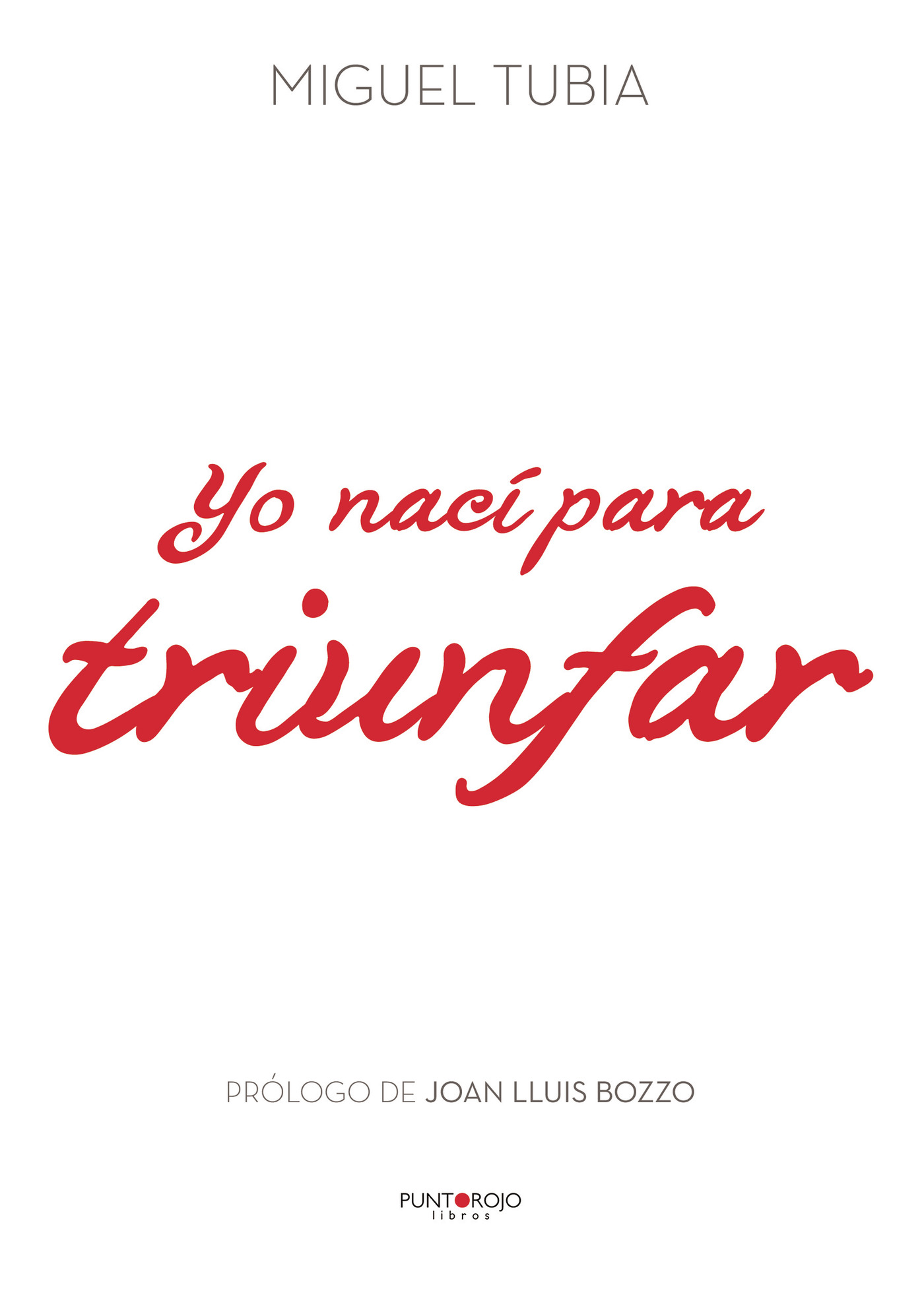 Portada de Yo nací para triunfar · Miguel Tubía