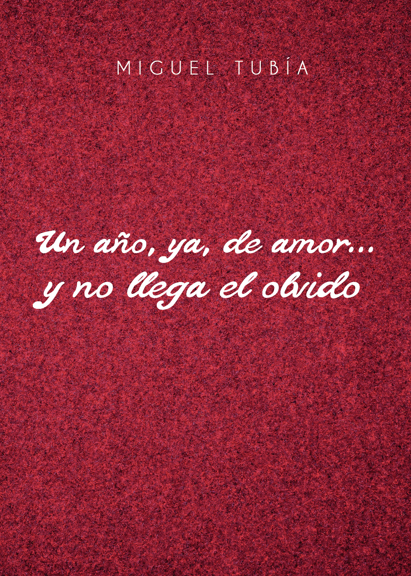 Portada de Un año, ya, de amor y no llega el olvido