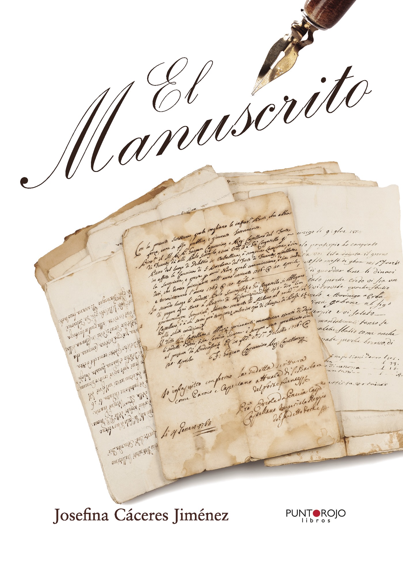 Portada de El manuscrito · Josefina Cáceres Jiménez