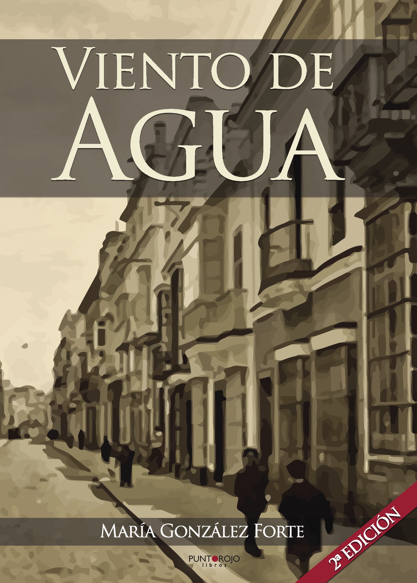 Portada de Viento de agua (2ª Edición) · María González Forte