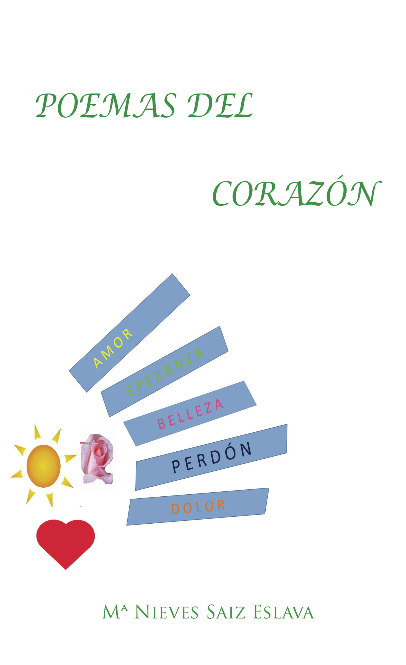 Portada de Poemas del corazón · Mª Nieves Saiz Eslava