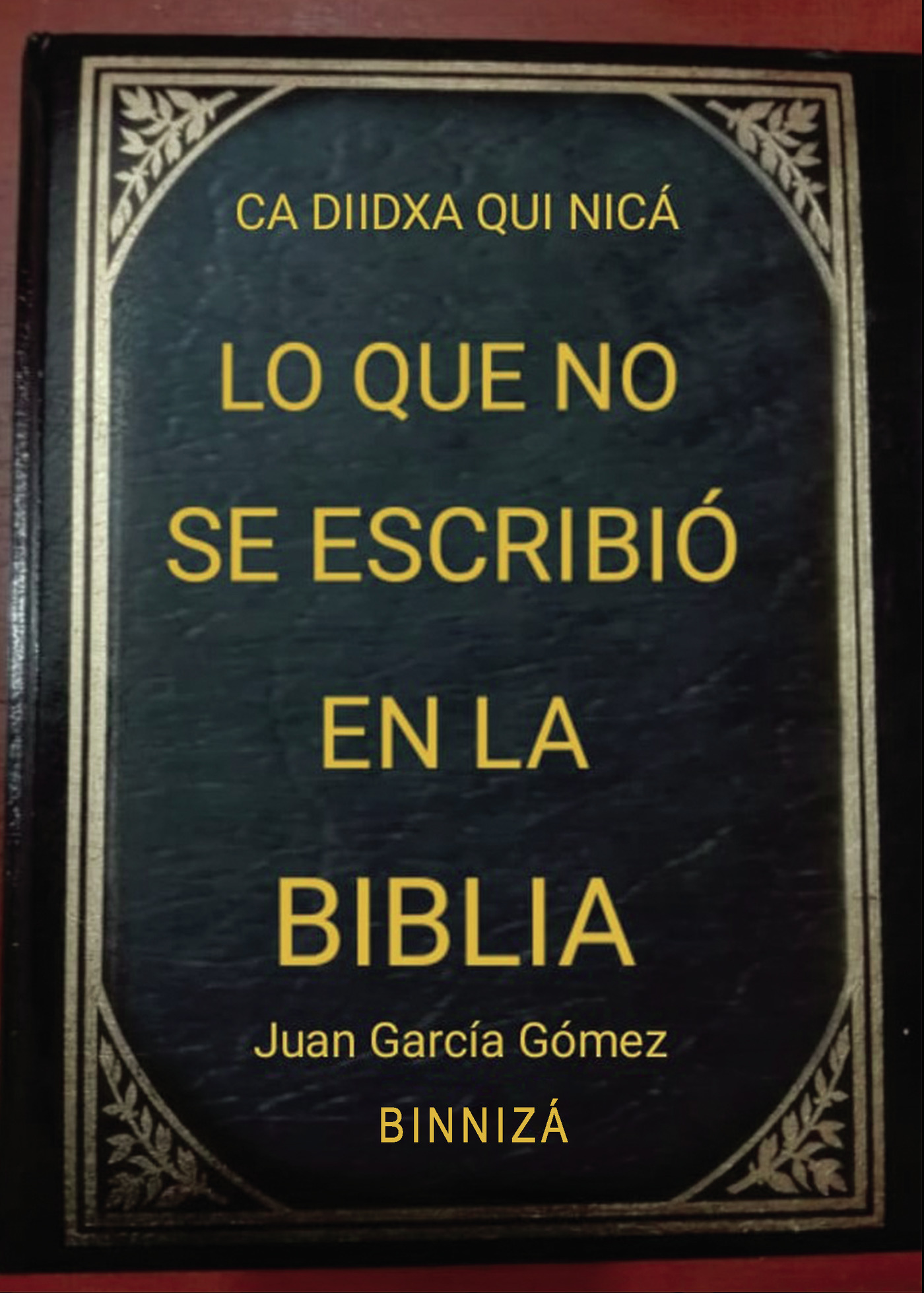 Portada de CA DIIDXA QUI NICÁ