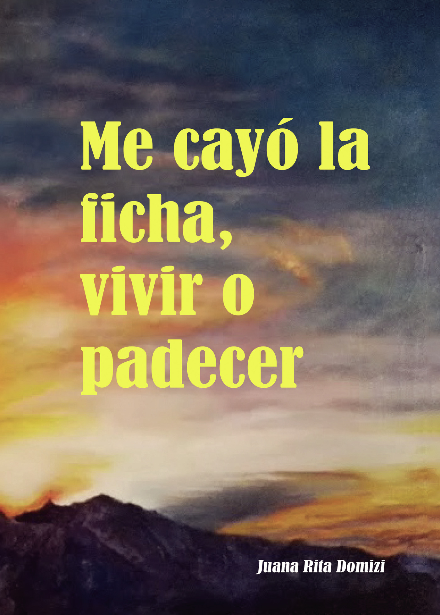 Portada de Me cayó la ficha, vivir o padecer