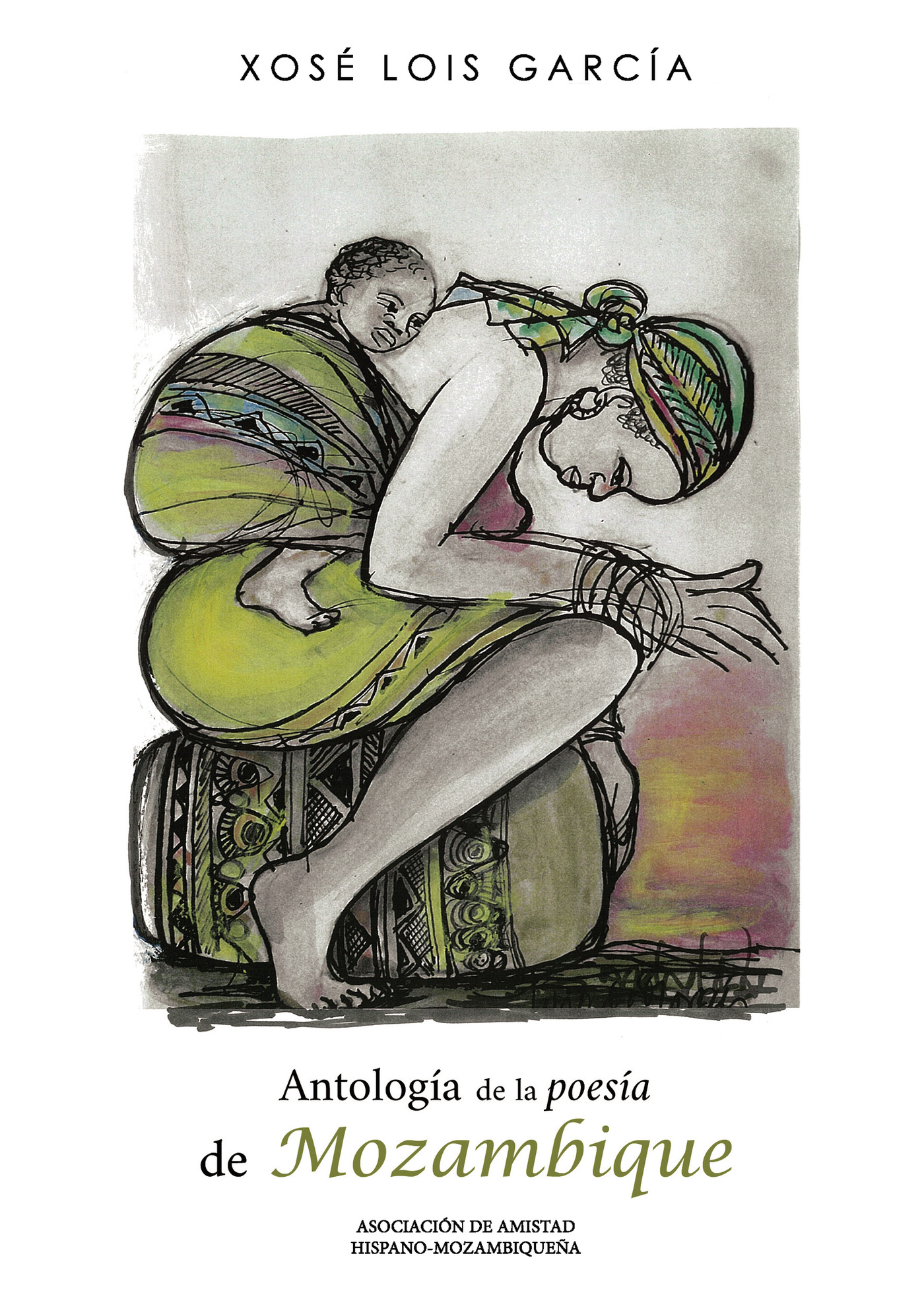 Portada de Antología de la poesía de Mozambique