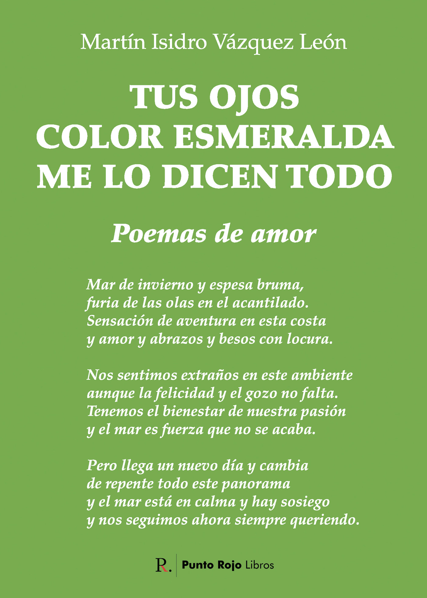 Portada de Tus ojos color esmeralda me lo dicen todo