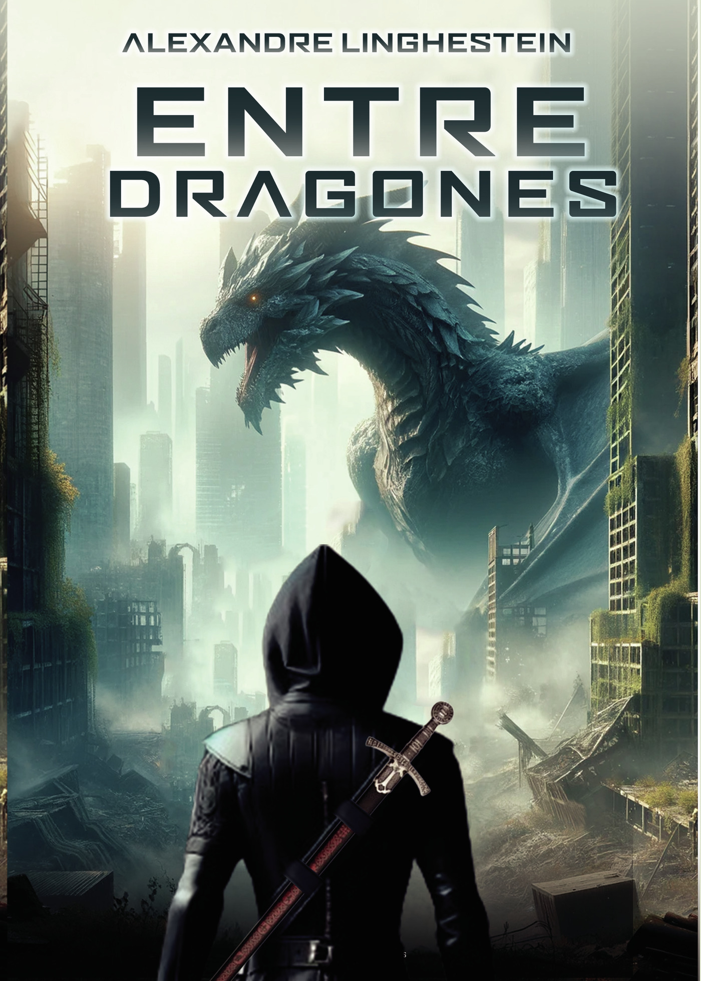 Portada de Entre Dragones · Alexandre Fuertes Moreno