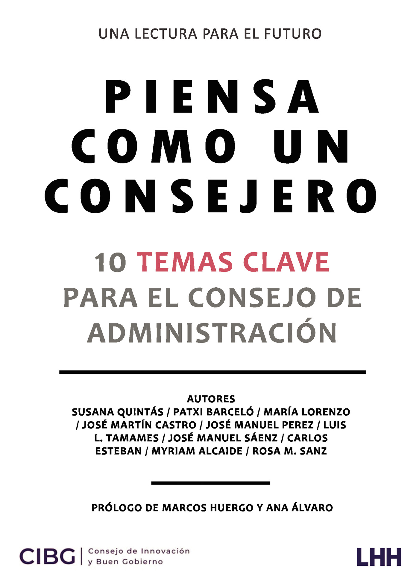 Portada de Piensa como un Consejero.