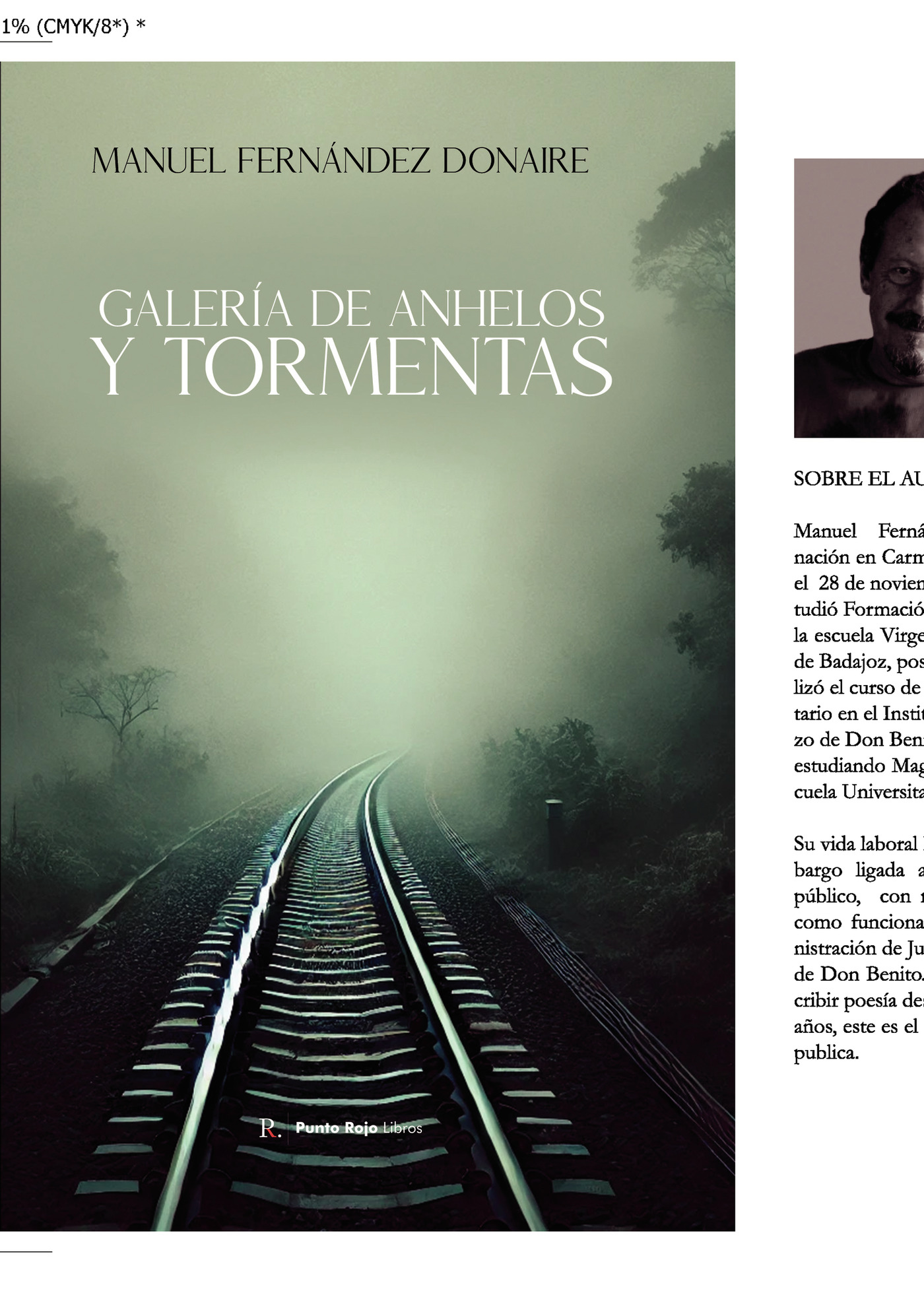Portada de Galería de anhelos y tormentas · Manuel Fernández Donaire